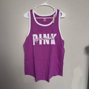 Pink Victorias secret Pink Logo Purple Tank Top